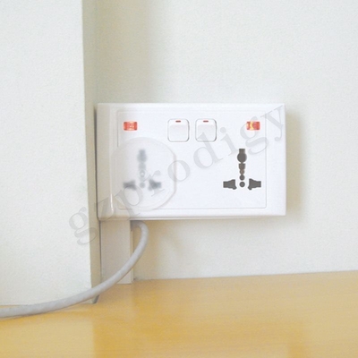 Столкновения крышки протектора гнезда Pin вундеркинда крышки штепсельной вилки выхода прозрачного анти- Childproof