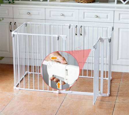 Playpen младенца Multiscene белый складной Extendable с автоматическим замком