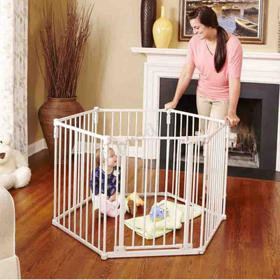 Playpen младенца Multiscene белый складной Extendable с автоматическим замком