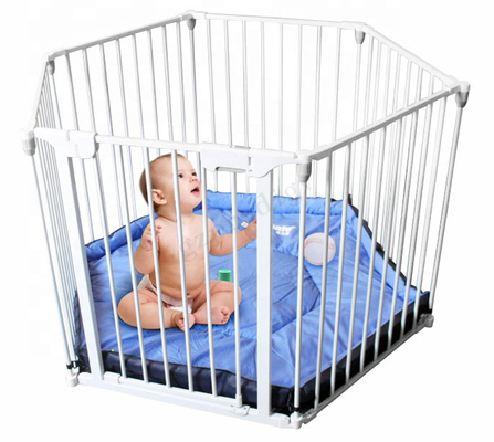 Playpen младенца Multiscene белый складной Extendable с автоматическим замком