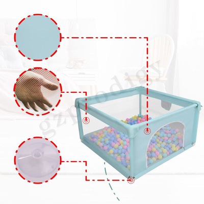 зеленый цвет 1.2*1.2m квадратный подгоняет портативный Playpen младенца для мальчиков и девушек