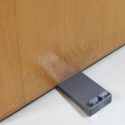 Цвет клина 88x40x19mm двери PVC OEM Nonslip пластиковый темный серый