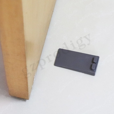 Цвет клина 88x40x19mm двери PVC OEM Nonslip пластиковый темный серый