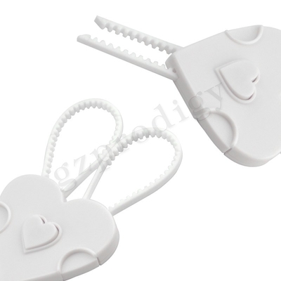 Не слипчивый цвет замка безопасности ручки двери Bendable Childproof белый
