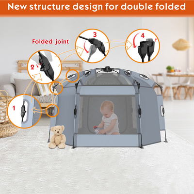 Легкий вес двойной замок Pop Up Shop Play Tent для детей и детей